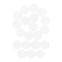 Zehuanyu 20 Pcs Round Glass Patch 2.50x2.50x0.50cm Transparent