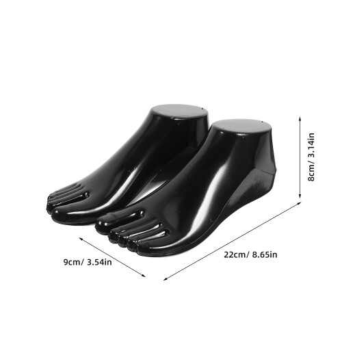 2 pairs thickened mannequin foot sock model for versatile shoe support 2