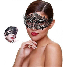 Mask for Women Shiny Rhinestone Venetian Party Prom Ball Metal Mask