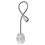 led bedside reading light with flexible gooseneck brushed silver 3w 1