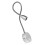 led bedside reading light with flexible gooseneck brushed silver 3w 5