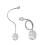 led bedside reading light with flexible gooseneck brushed silver 3w 3