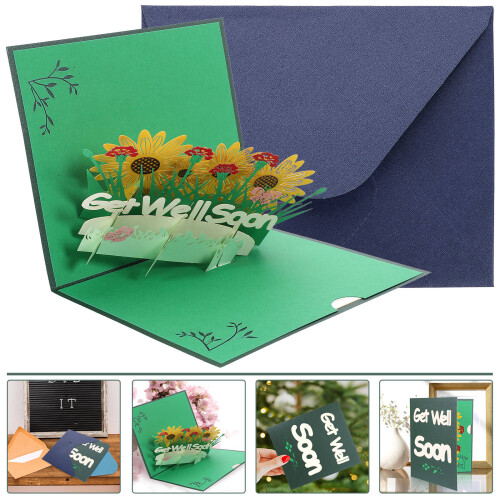 creative blessing 3d greeting card for get well soon comfort 2