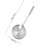 Multipurpose Hand Strainer Spoon Stainless Steel Silver 1set 2