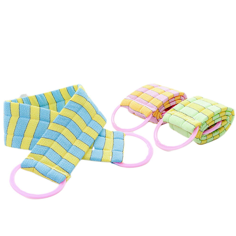 Vaguelly 75 X9cm Back Washer Shower Cleansing Scrubber Back-Pulling Towel