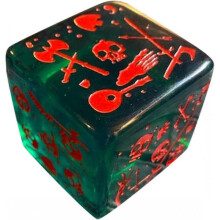 Ornaments for Small Tree Skeleton Dice Scary Novelty Decorative Ornament 6 Sided D6 Dice