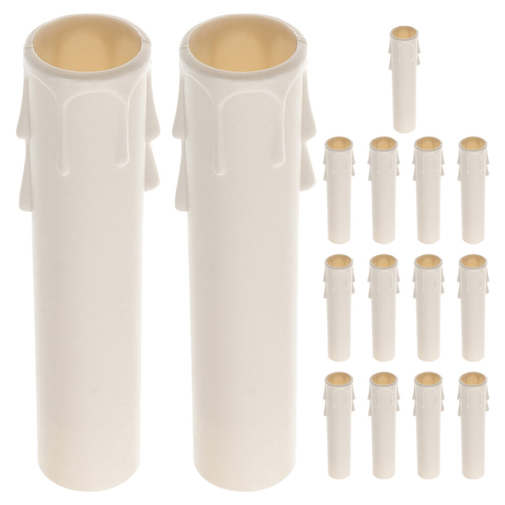 15 Pcs Candelabra Candle Covers Sleeves For Chandeliers White-image-OPC-PKNSJBD-NEW
