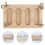 Multifunctional Folding Feeder Wooden Rabbit Cage Feeder Grass Rack 4
