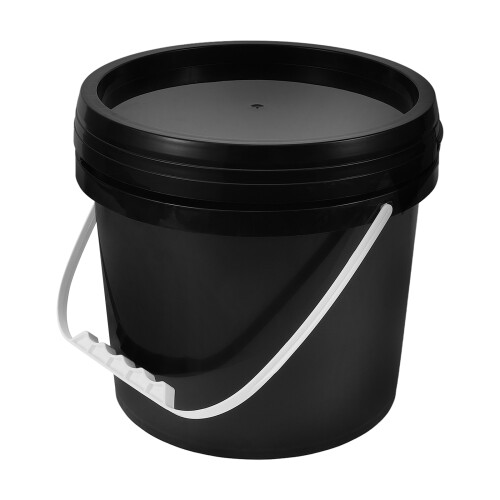 Paint Can Storage Paint Bucket Black Plastic 1pcs