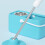 Mop Bucket And Squeeze Basket For Draining In Silver 1pcs 5