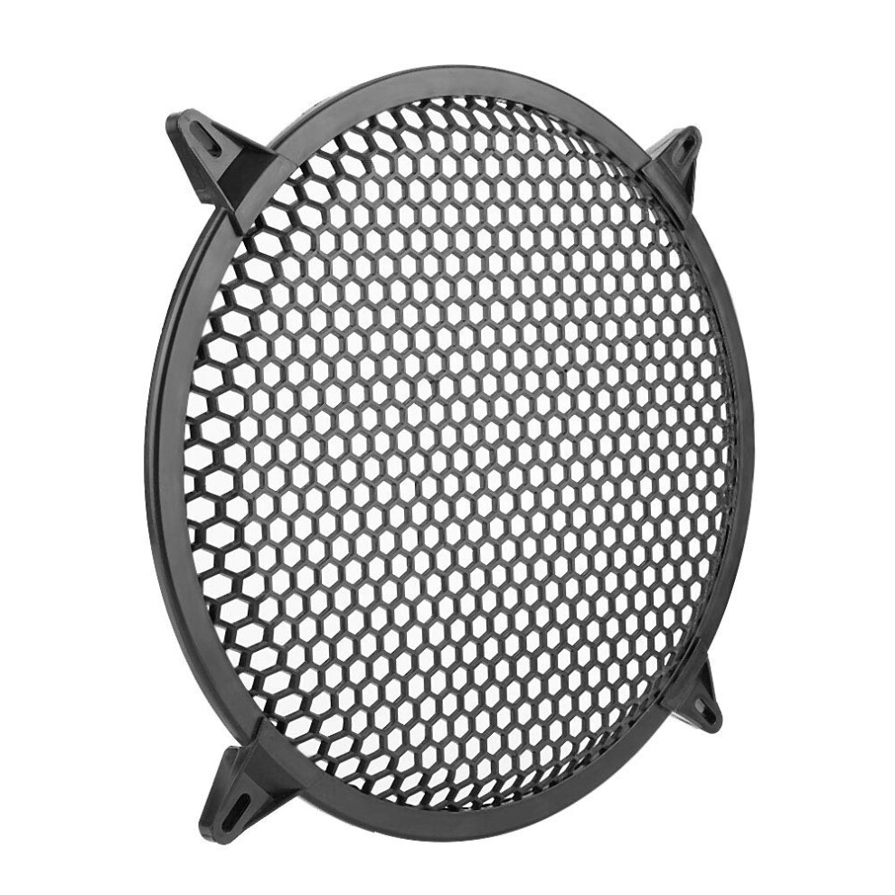 Speaker Cover Plastic Guard Model 04 For Car Audio Modification Protects Woofer From Cuts And Tears Black 9084446034394