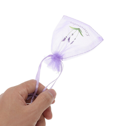 20 Pcs Empty Sachet Bag Drawstring Organza Pouch Lavender Sachets 2