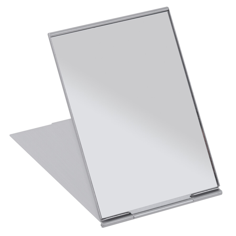 Ohphcall Foldable Mirror Pocket Makeup Metal Portable Folding Travel