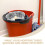 Mop Bucket And Squeeze Basket For Draining In Silver 1pcs 8