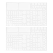 2 Sheets Blackout Sticker Led Light Cover Stickers Home Appliance