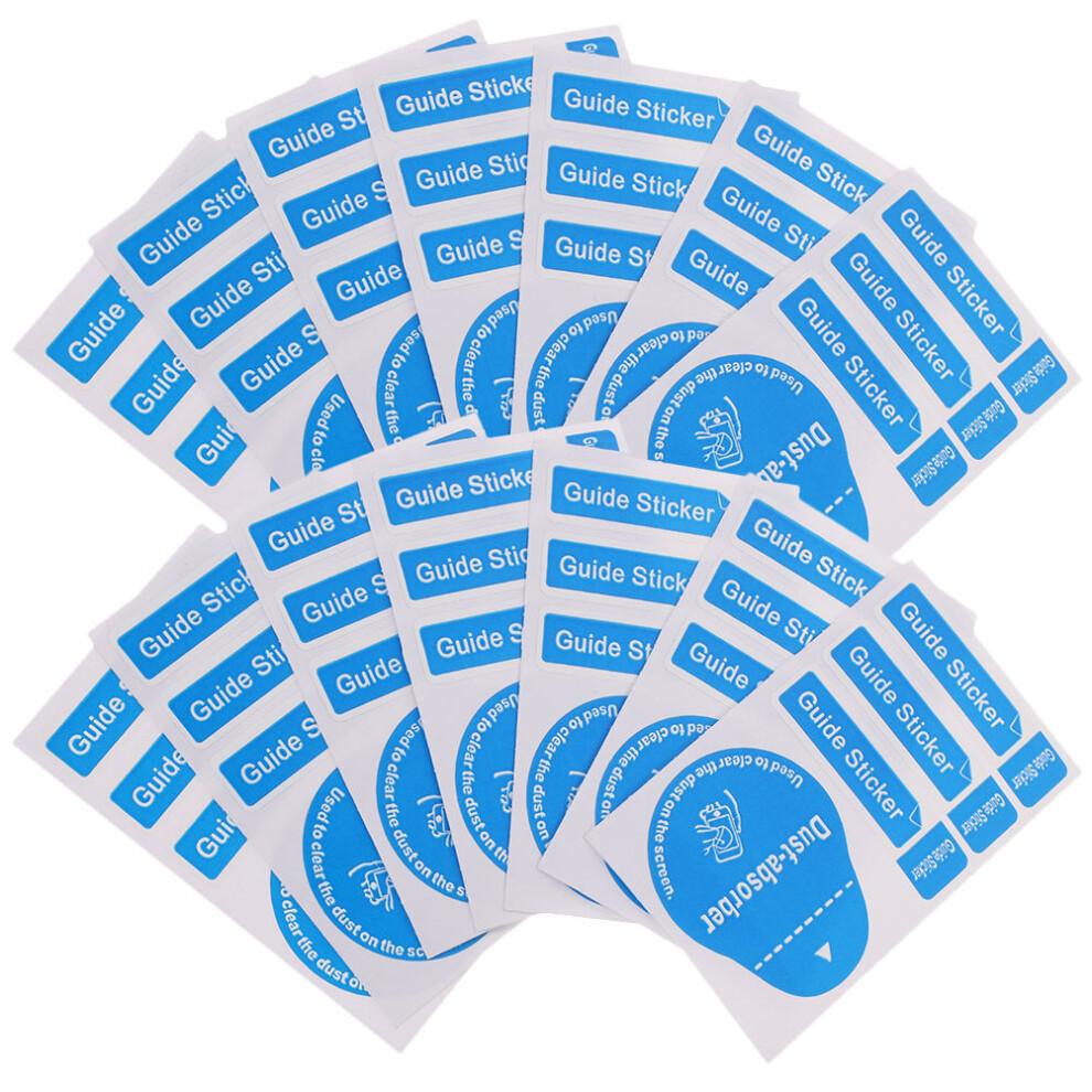 200Pcs Phone Dedust Stickers Paper Material For Screen Cleaning Blue 3252440050467