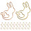 Cute Paperclips Bunny Shape For Office Use 30-Pcs 10