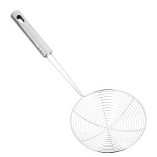 stainless steel spider skimmer with long handle and fine mesh