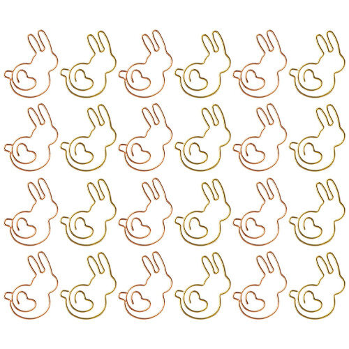 Cute Paperclips Bunny Shape For Office Use 30-Pcs 2