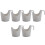 Worgeous Anti Spill Holders White 6pcs For 11