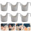 Worgeous Anti Spill Holders White 6pcs For 7
