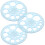 Angle Protractor Geometry Protractors Sky-Blue 3set 7
