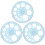 Angle Protractor Geometry Protractors Sky-Blue 3set 4