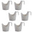 Worgeous Anti Spill Holders White 6pcs For 8