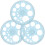 Angle Protractor Geometry Protractors Sky-Blue 3set 11