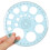 Angle Protractor Geometry Protractors Sky-Blue 3set 2