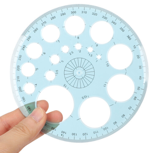 Angle Protractor Geometry Protractors Sky-Blue 3set 1