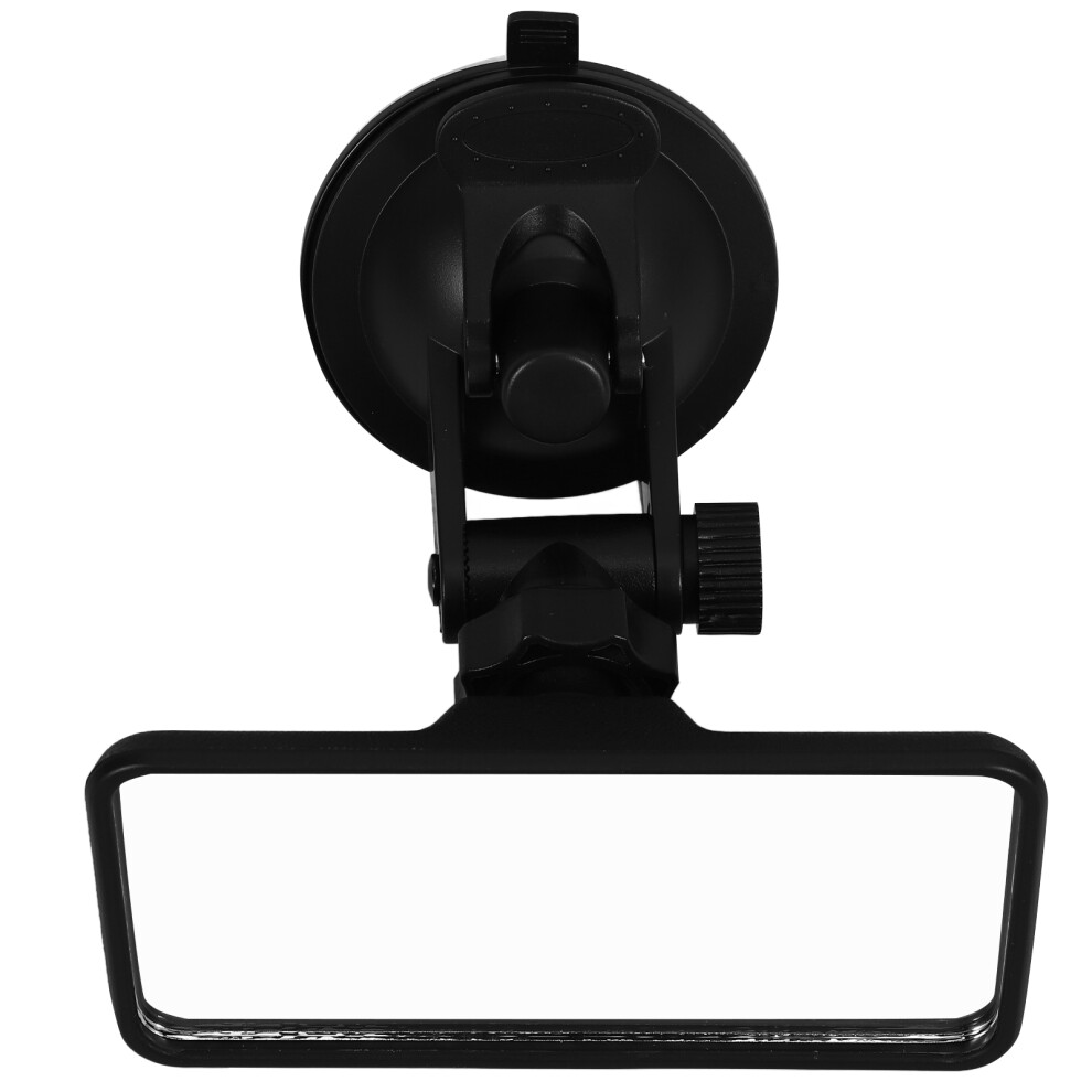 Auxiliary Rearview Mirror Car Travel Abs 1Pack Black Villcase
