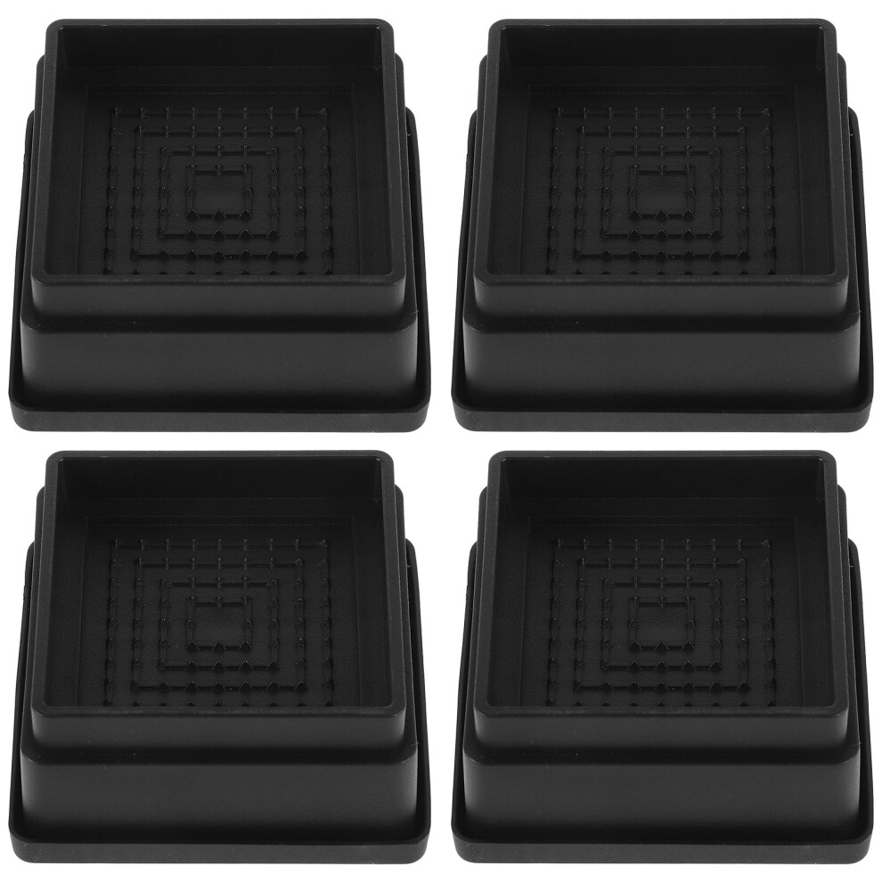 Riser Blocks Black Furniture Lifters 4Pcs 3252636605785