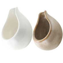 2 pcs japanese style ceramic creamer pitcher for coffee milk sauce