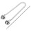 1set Silver Collar Pin With Chain For Men In Copper For 10