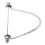 1set Silver Collar Pin With Chain For Men In Copper For 8