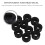 Roller Skate Pu Cushions Absorption Double Row Design 10pcs 9