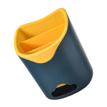 1 Stuks Plastic Bestekorganizer Keuken Drain Stokjeskooi Donkerblauw