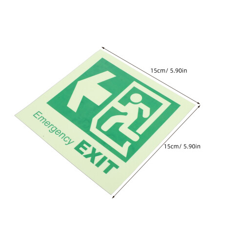 Emergency Exit Sign Luminous Material Pvc For Commercial Safety 2