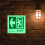 Emergency Exit Sign Luminous Material Pvc For Commercial Safety 6