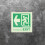 Emergency Exit Sign Luminous Material Pvc For Commercial Safety 7