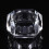 Candle Holder White Crystal 2pcs 2.8x2.8x2.9in 9