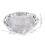 Candle Holder White Crystal 2pcs 2.8x2.8x2.9in 2