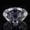 Candle Holder White Crystal 2pcs 2.8x2.8x2.9in 6