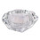 Candle Holder White Crystal 2pcs 2.8x2.8x2.9in 1