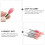 9pcs silicone lip brush applicator for women makeup 9