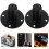 2Pièces Support Enceinte Métallique Noir Base Solide Usage 2