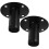 2Pièces Support Enceinte Métallique Noir Base Solide Usage 9