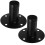 2Pièces Support Enceinte Métallique Noir Base Solide Usage 5