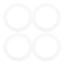 4Pcs White Silicone Spa Hot Tub Heater Gaskets for Leak Prevention